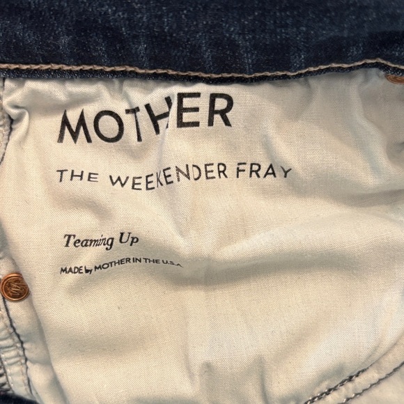 MOTHER Women's Dark Blue Jeans - Picture 6 of 6